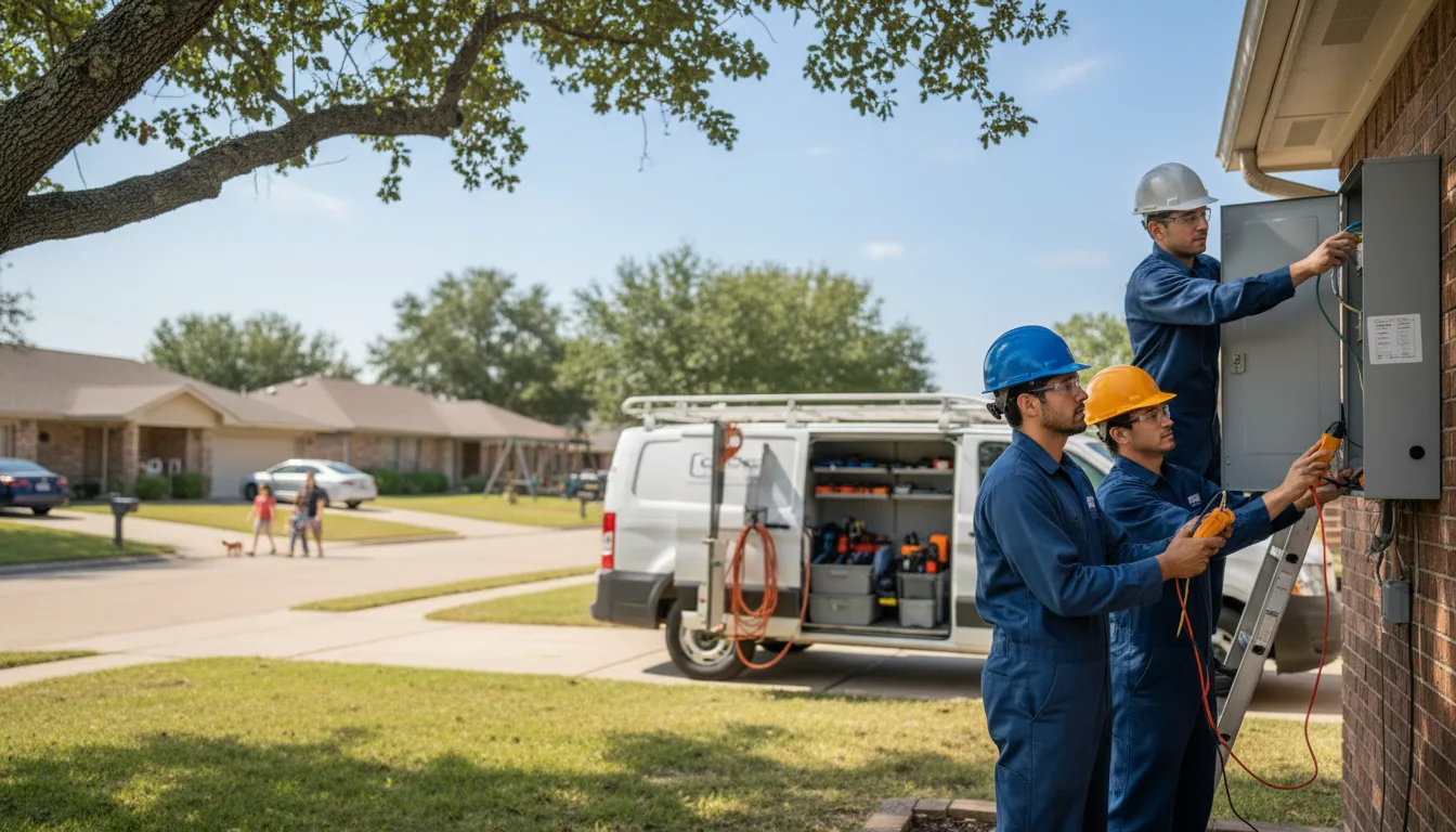 Certified electrician providing emergency electrical services in Winnie, TX
